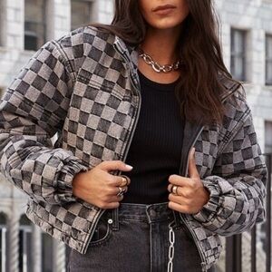 Women's Checkered Jacket